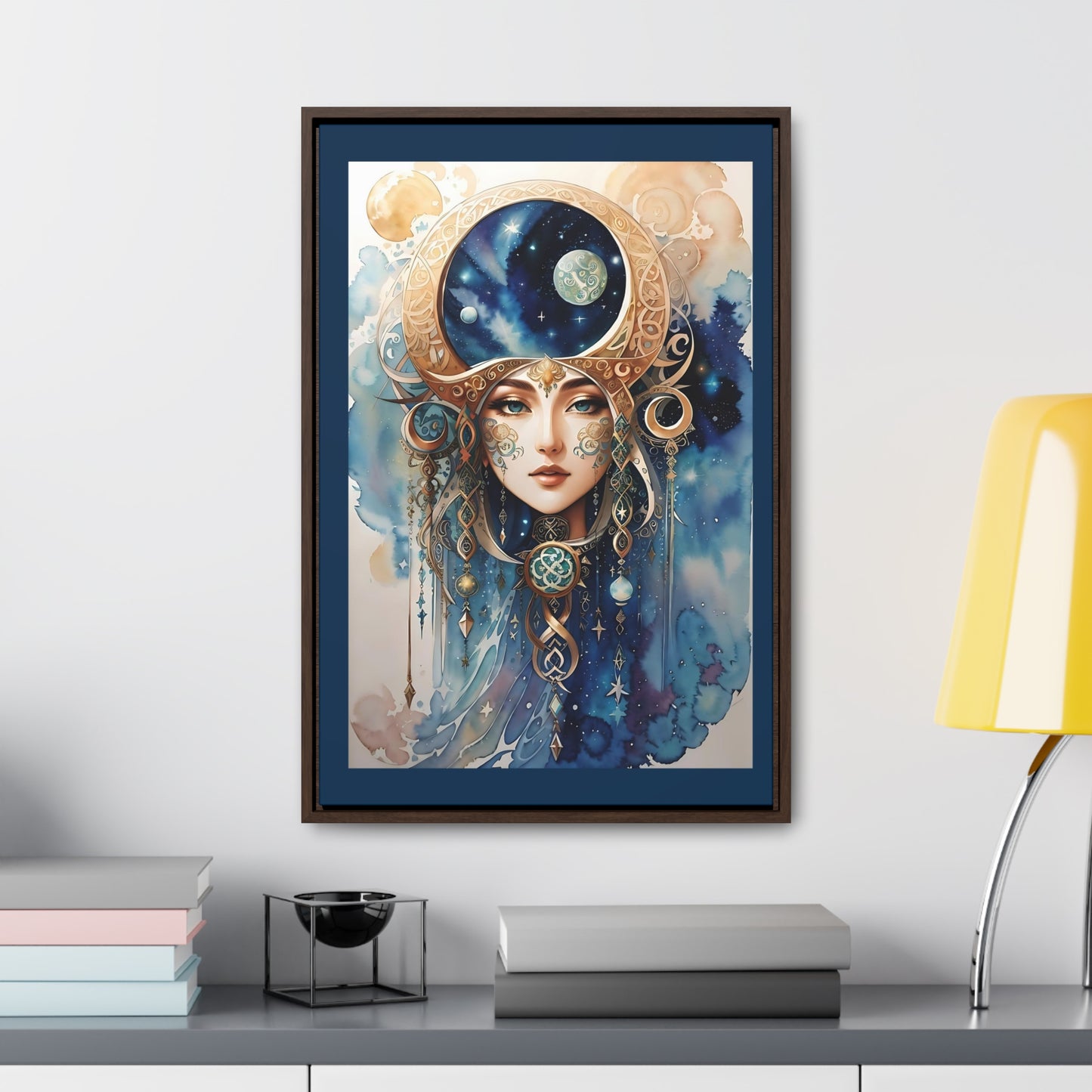 Canvas Wall Art Watercolor Celtic Goddess