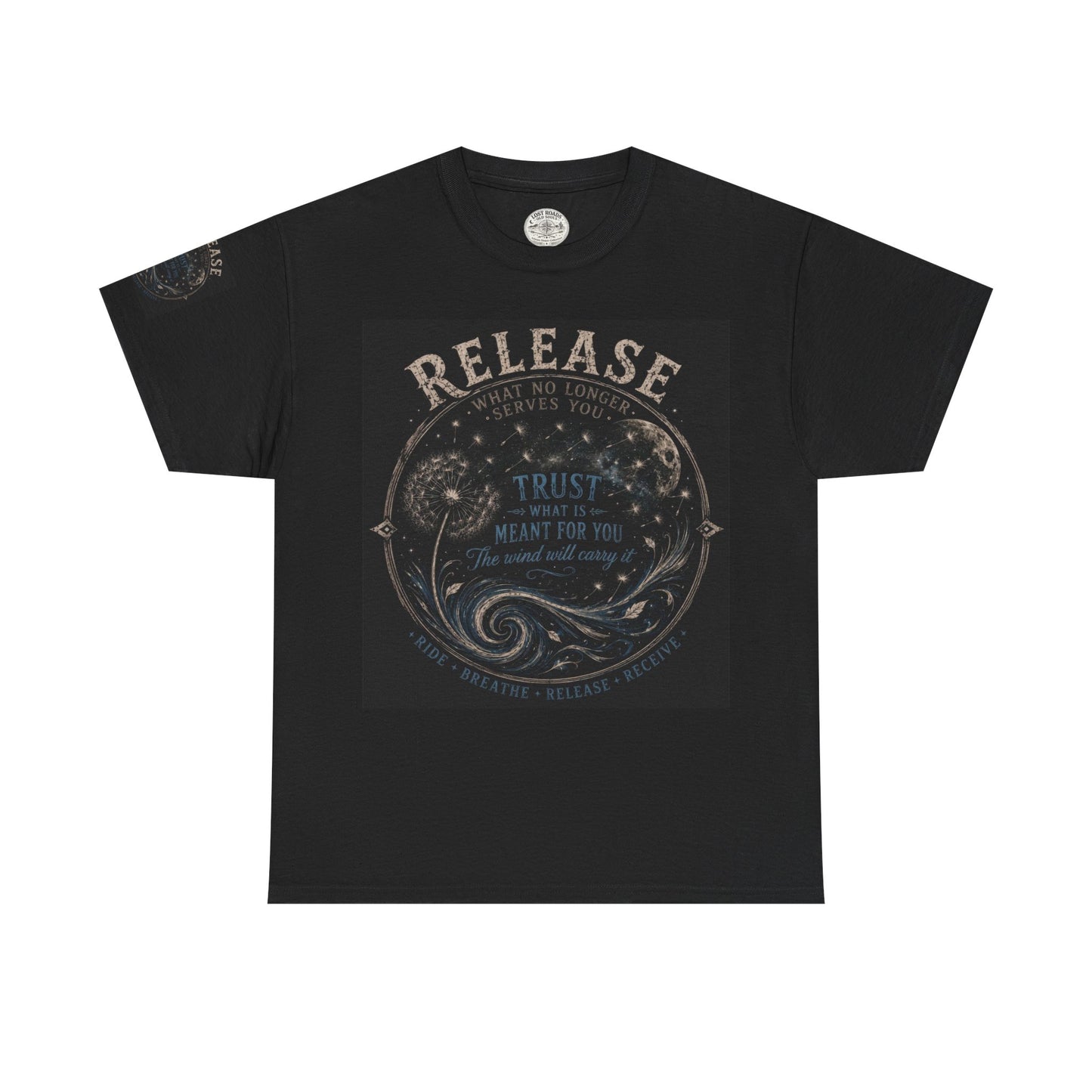 Release What You Can Crewneck Sweatshirt — Inspirational Dandelion Graphic