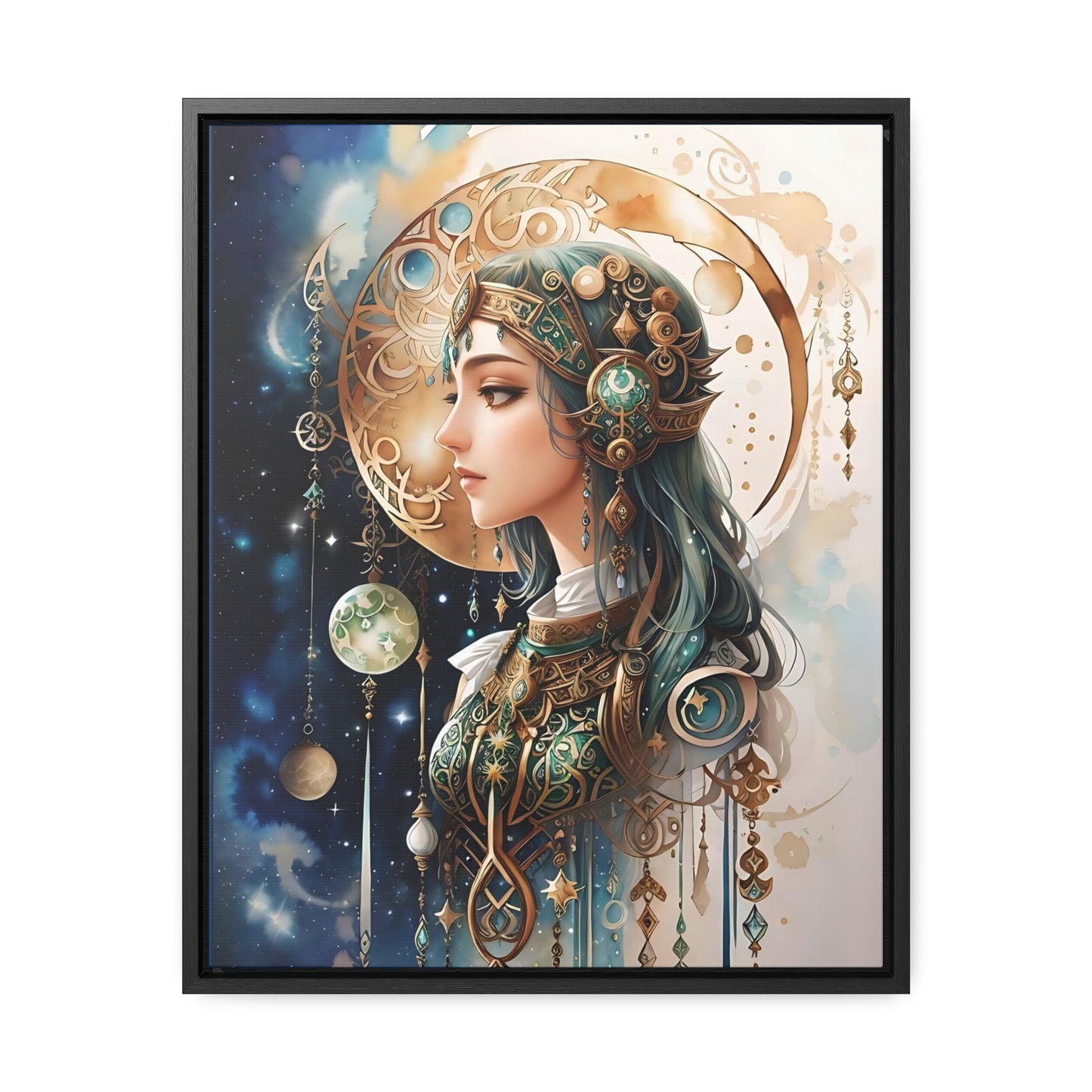 Celtic Home wall art, Home Decor, Fine artwork, Watercolor artwork , Moon Artwork,