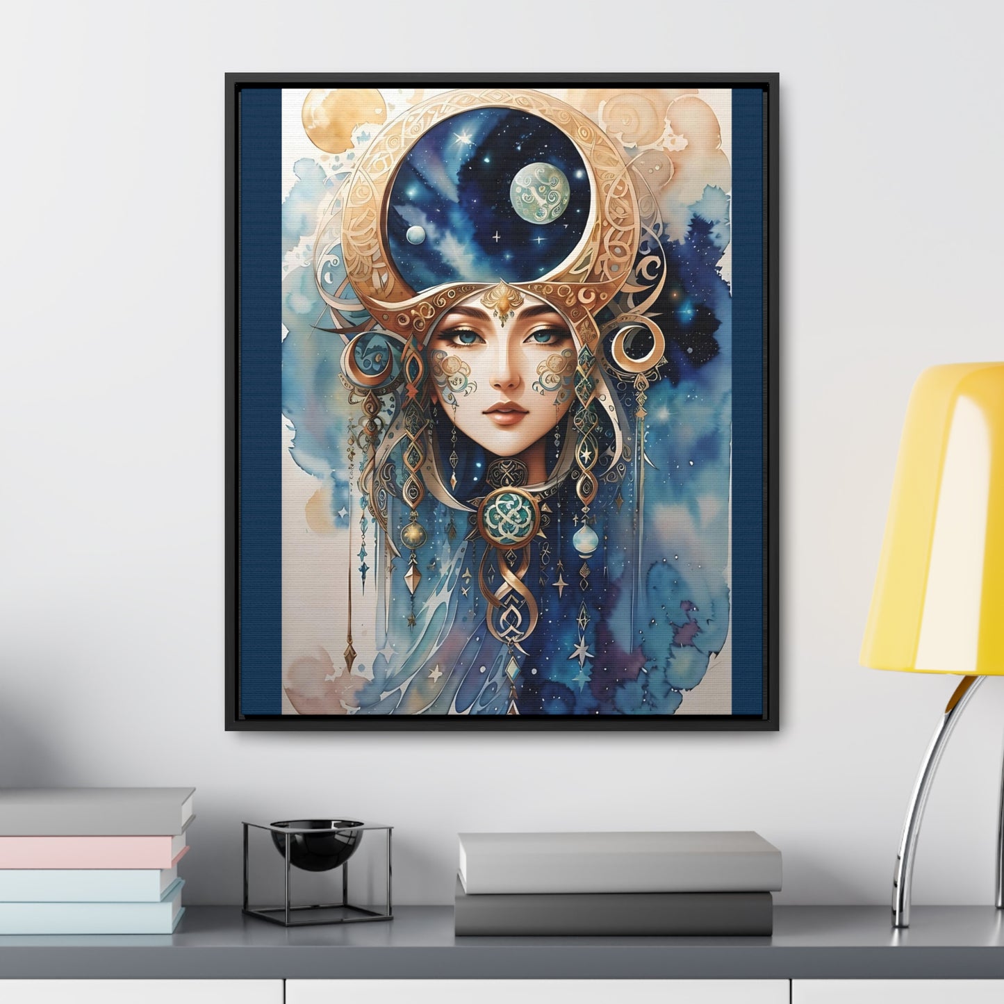 Canvas Wall Art Watercolor Celtic Goddess