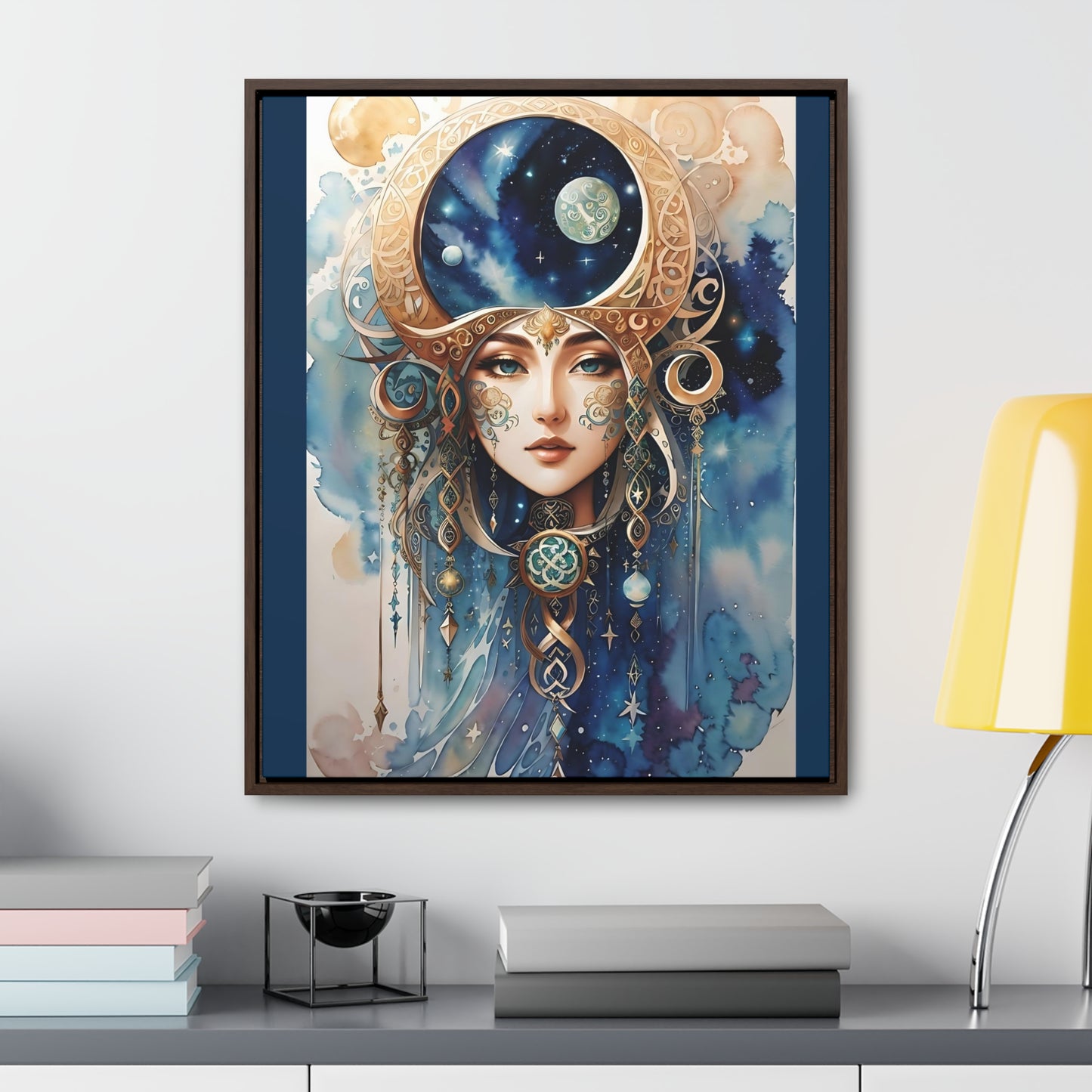 Canvas Wall Art Watercolor Celtic Goddess
