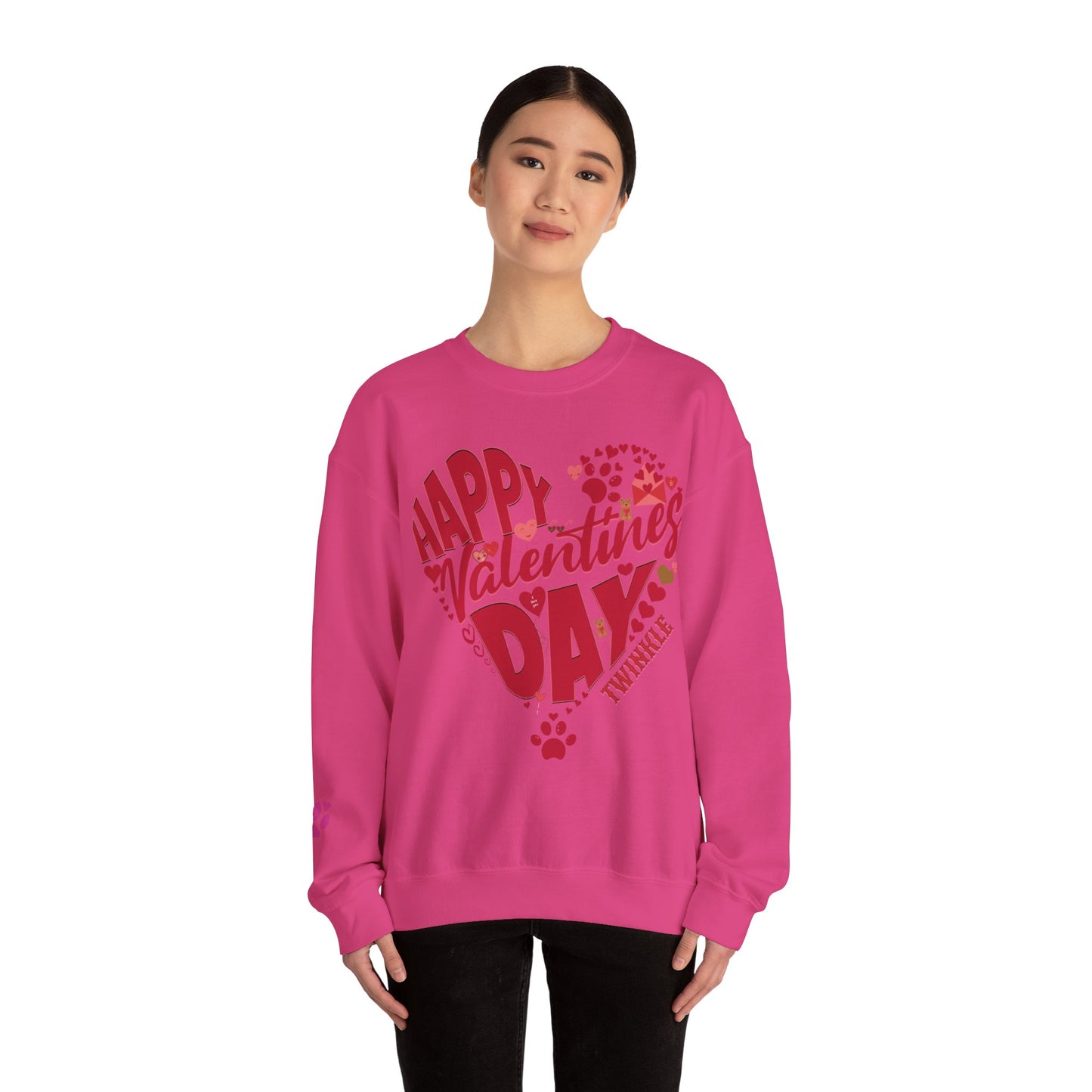 Personalized Dog Sweat Shirt for Valentines Day, Personalized Sweatshirt, Dog Lovers , Animal Lovers Outfit, Pet Lover, Dog Mom Sweatshirt