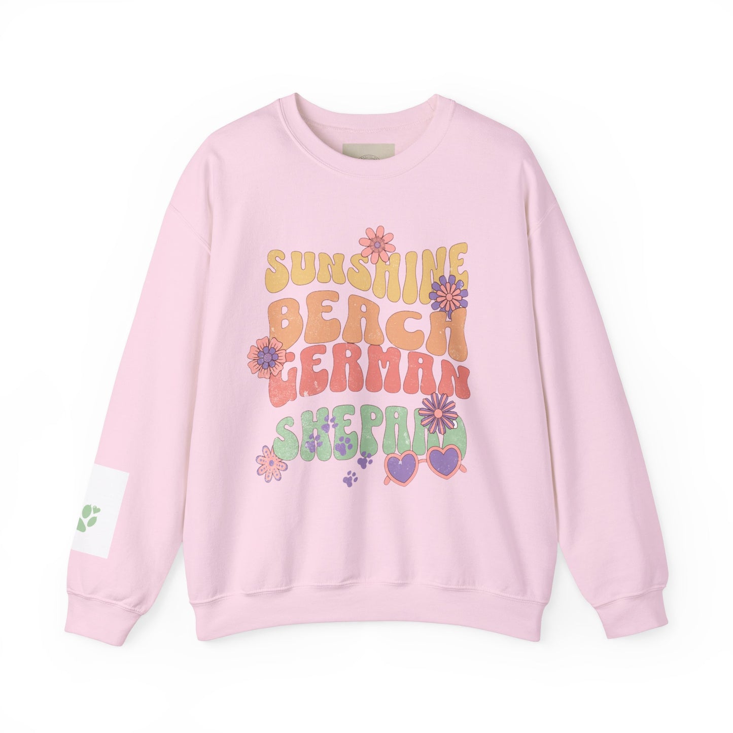 German Shepard Sweatshirt, Paw Print Sweatshirt, German Shepard Lover Sweatshirt, Gift for Her, Cute Shepard Shirt, Dog print Shirt,