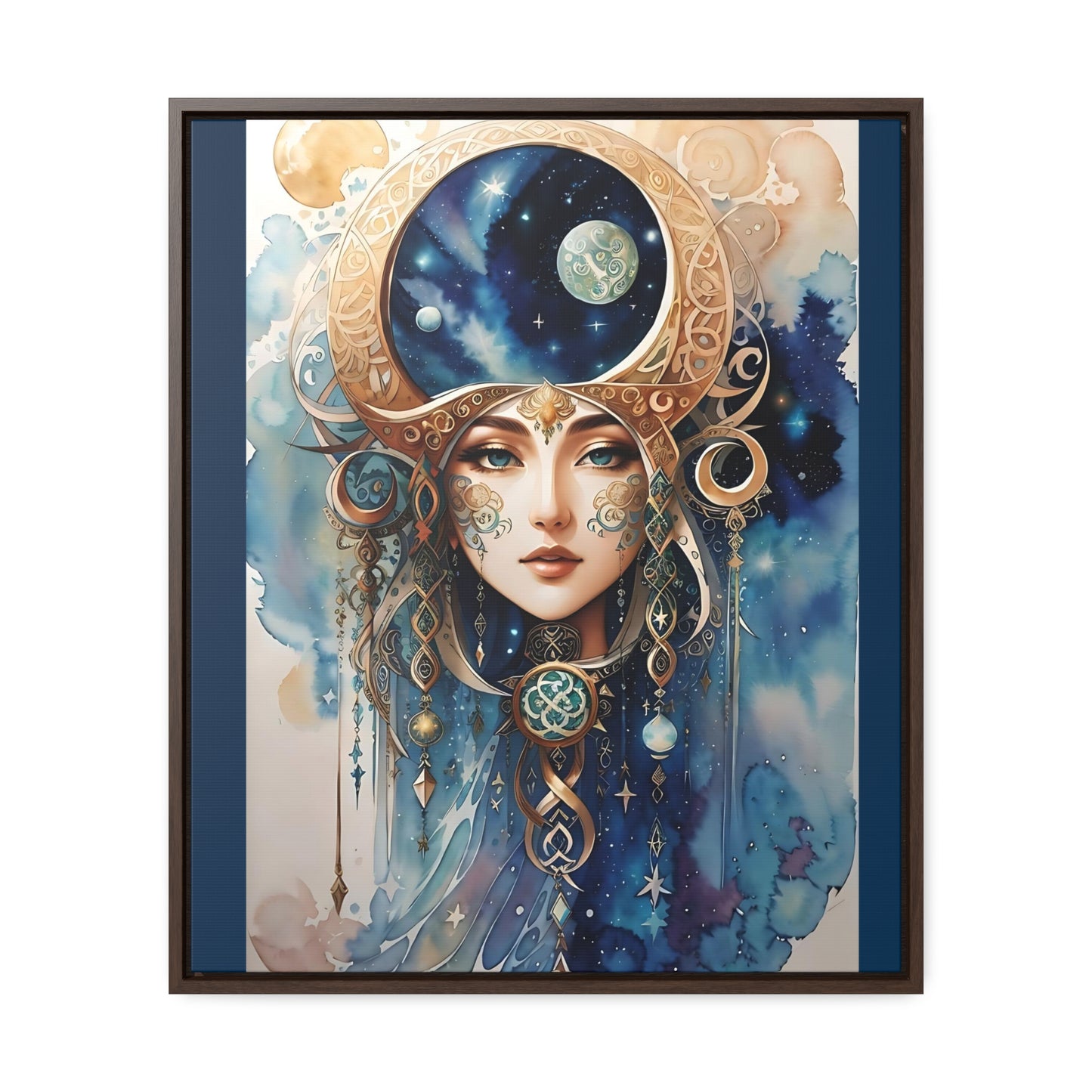 Canvas Wall Art Watercolor Celtic Goddess
