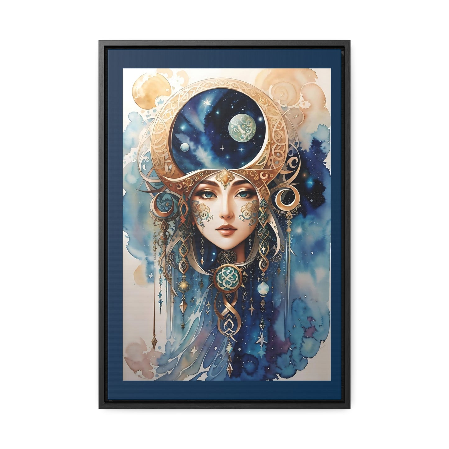 Canvas Wall Art Watercolor Celtic Goddess