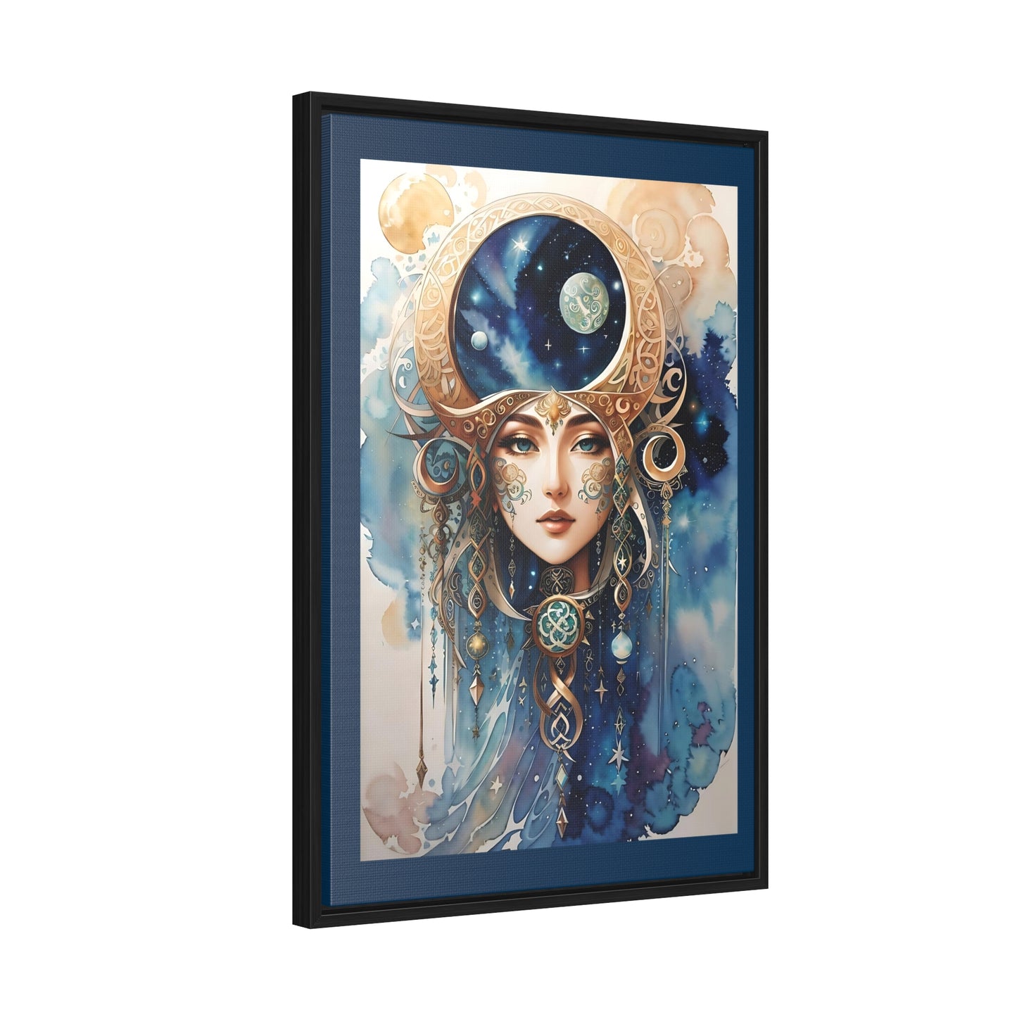 Canvas Wall Art Watercolor Celtic Goddess