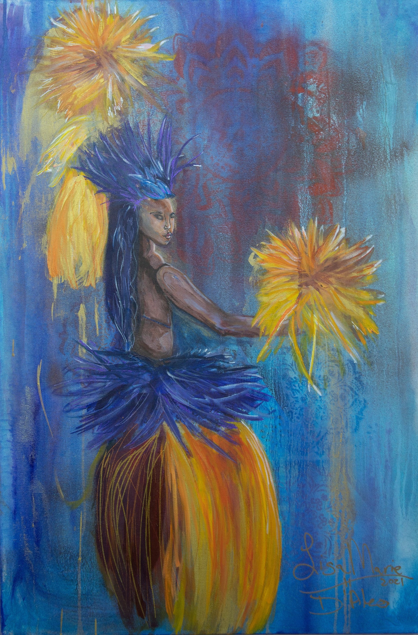 Traditional Hula Dance: The Art of Hawaiian Storytelling Heat of the Night - Giclee Prints