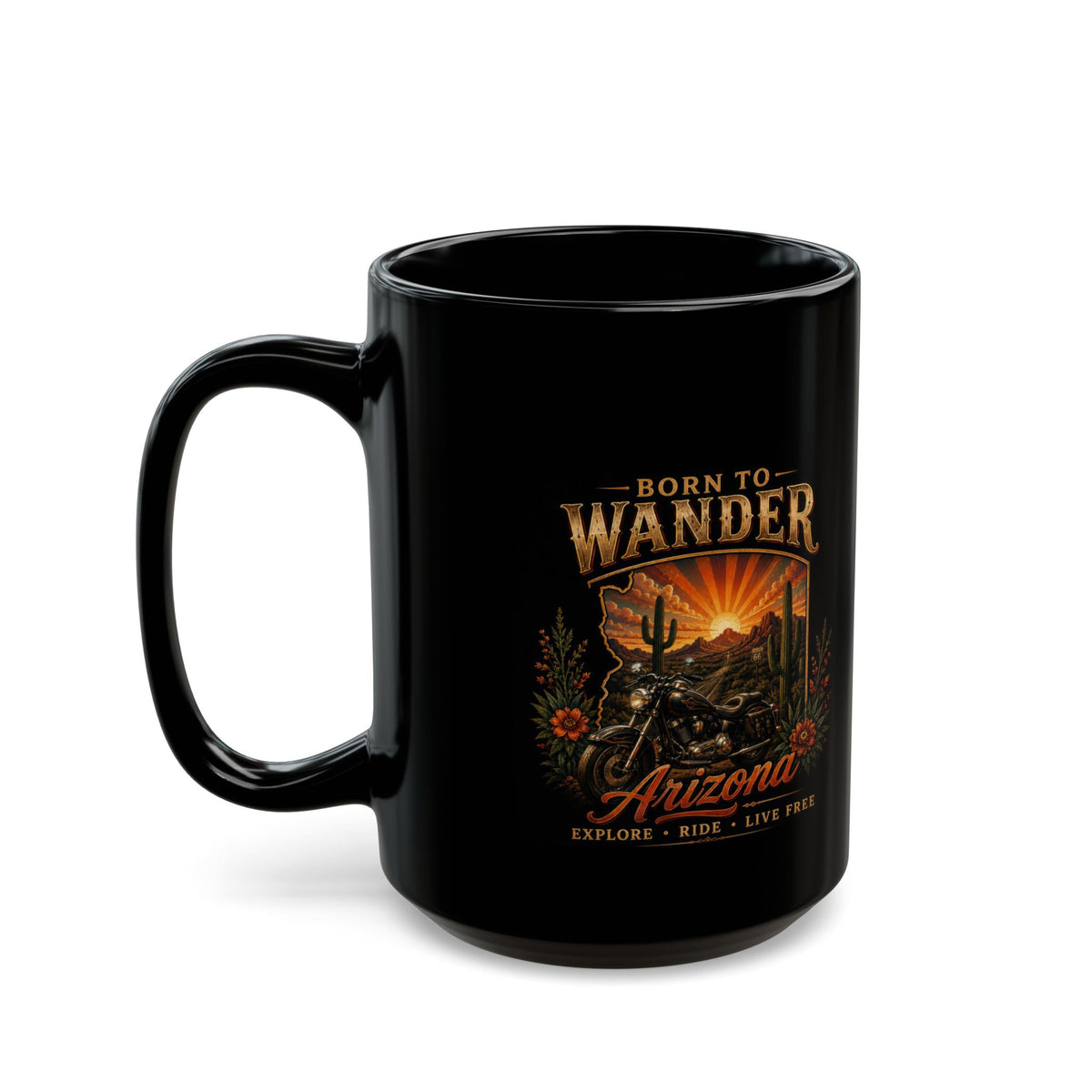 Release Affirmation Mug — Inspirational 'Trust What Is Meant for You' Black Coffee Cup