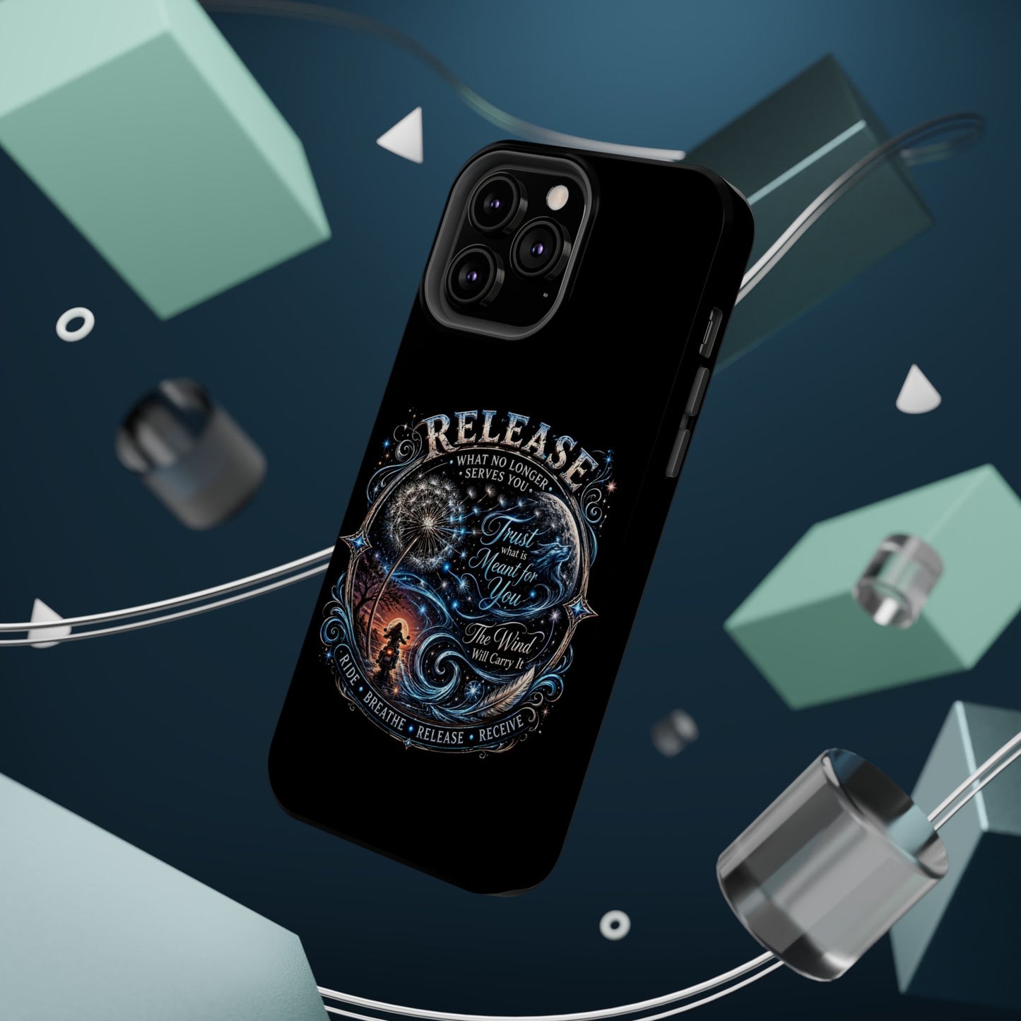 Release Inspirational Phone Case — Magnetic Impact-Resistant Case with 'Trust What You Cannot See' Design