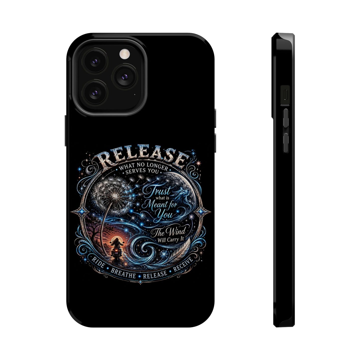 Release Inspirational Phone Case — Magnetic Impact-Resistant Case with 'Trust What You Cannot See' Design