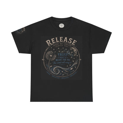 Release What You Can Crewneck Sweatshirt — Inspirational Dandelion Graphic