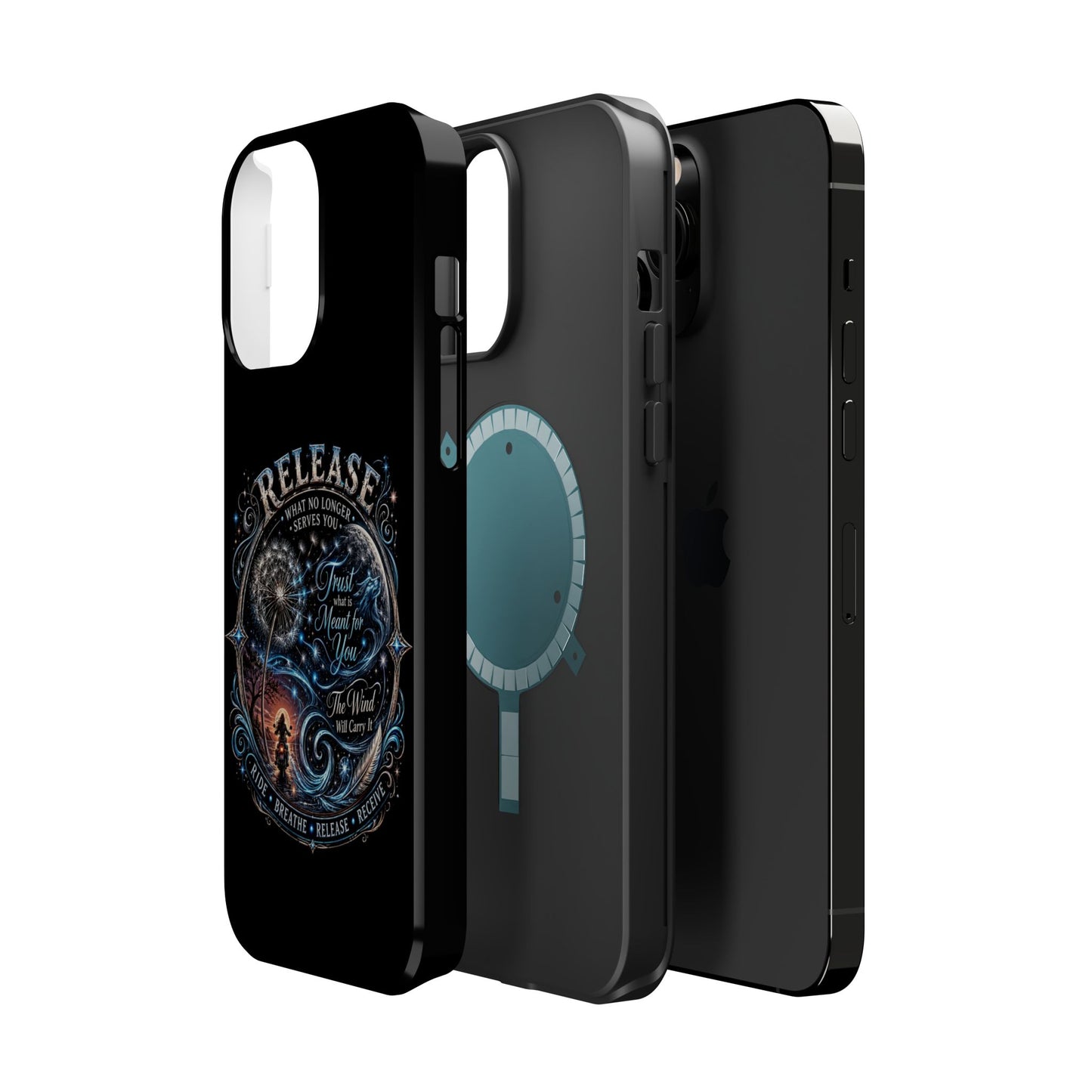 Release Inspirational Phone Case — Magnetic Impact-Resistant Case with 'Trust What You Cannot See' Design