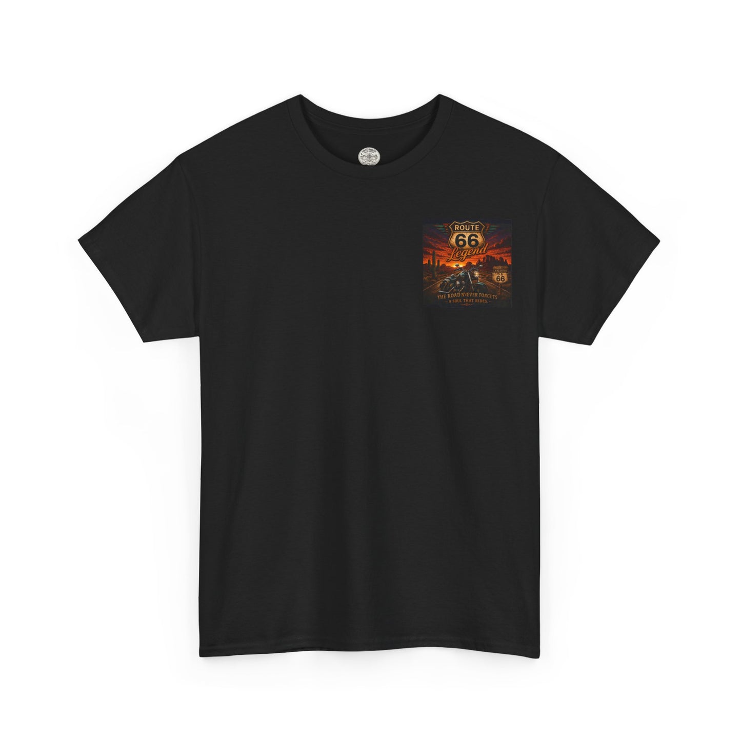 Route 66 Legend T-Shirt — Vintage Road Trip Tee (The Road Never Forgets)