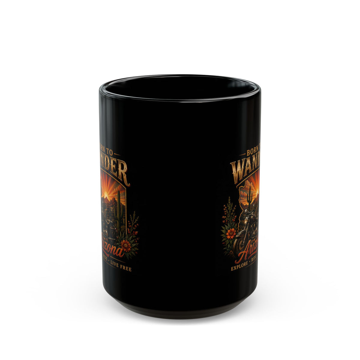 Release Affirmation Mug — Inspirational 'Trust What Is Meant for You' Black Coffee Cup