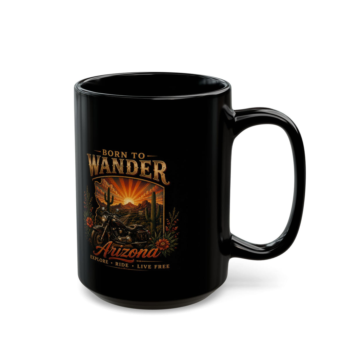 Release Affirmation Mug — Inspirational 'Trust What Is Meant for You' Black Coffee Cup