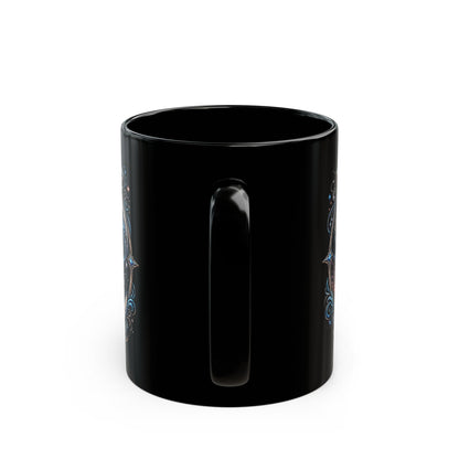 Release Affirmation Mug — Inspirational 'Trust What Is Meant for You' Black Coffee Cup