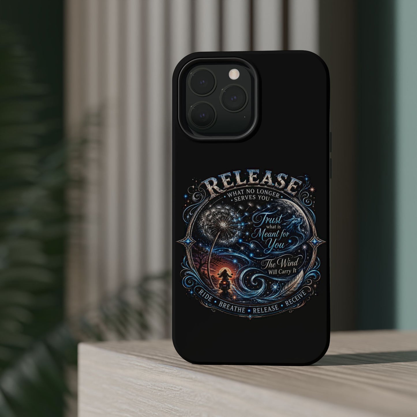 Release Inspirational Phone Case — Magnetic Impact-Resistant Case with 'Trust What You Cannot See' Design
