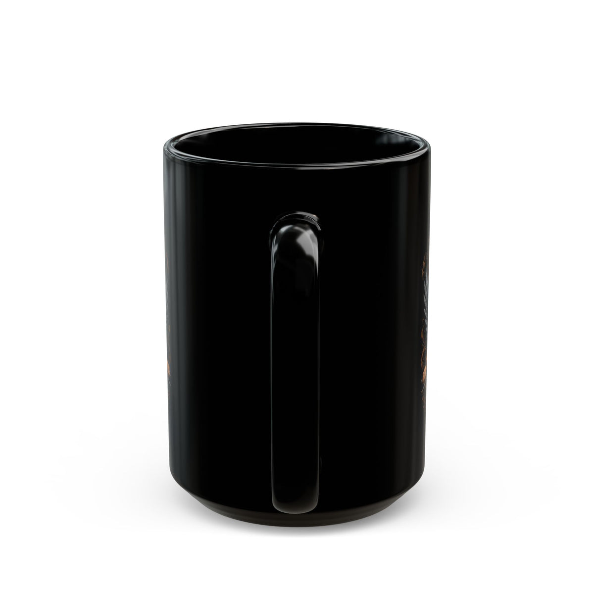 Fearless Biker Angel Black Mug – "Courage Over Comfort" 11oz/15oz