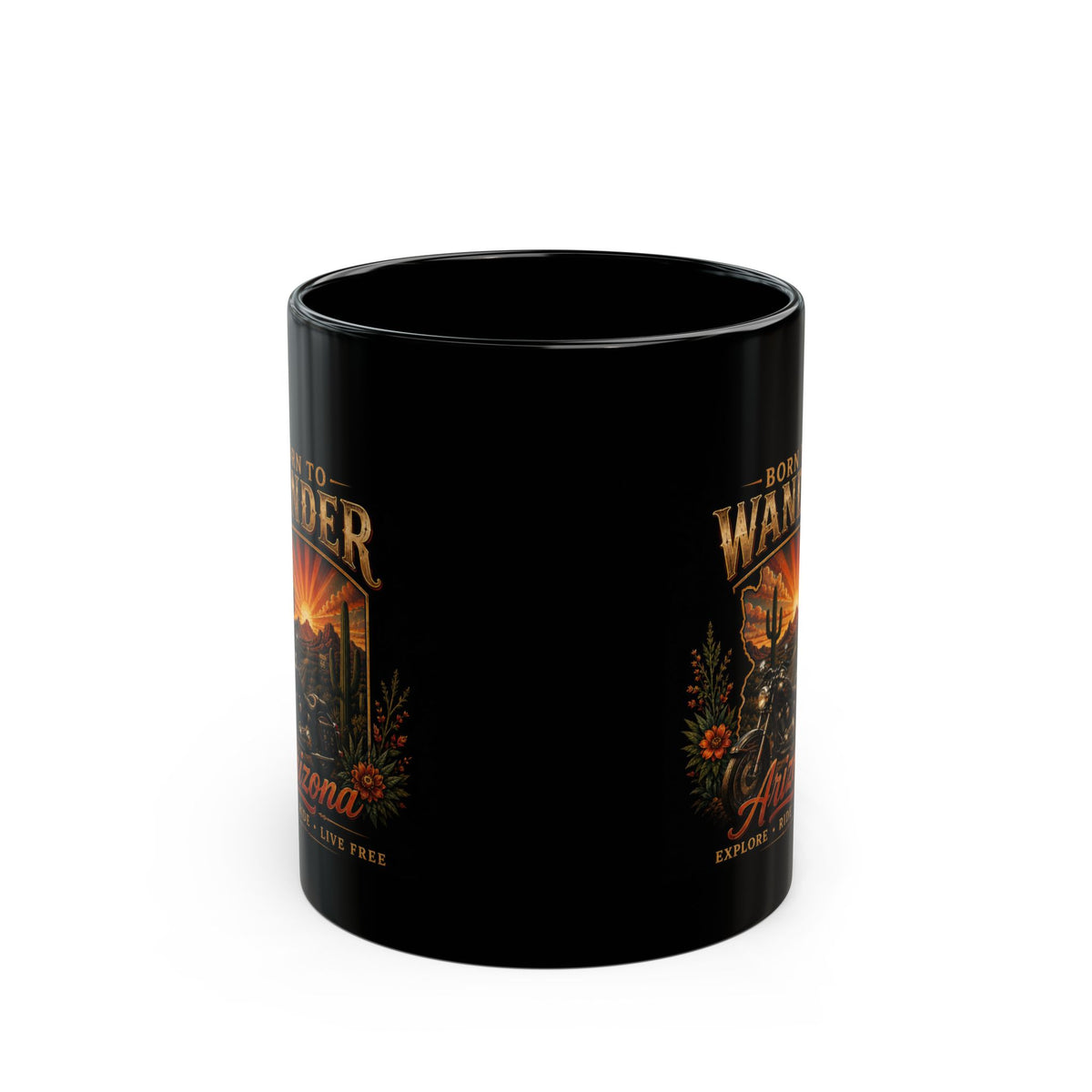 Release Affirmation Mug — Inspirational 'Trust What Is Meant for You' Black Coffee Cup