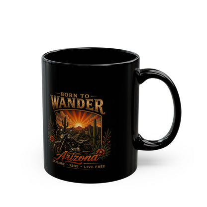 Release Affirmation Mug — Inspirational 'Trust What Is Meant for You' Black Coffee Cup
