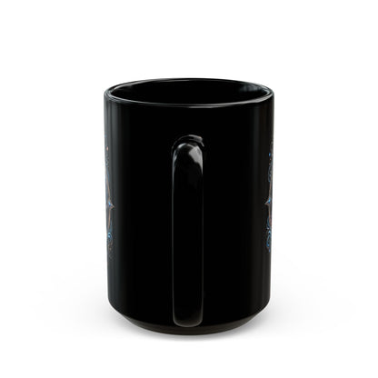 Release Affirmation Mug — Inspirational 'Trust What Is Meant for You' Black Coffee Cup