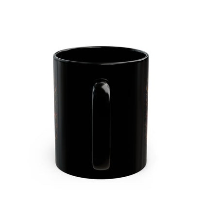 Soul Rider Motorcycle Mug — "Ride Deep • Live Free" Black Coffee Cup