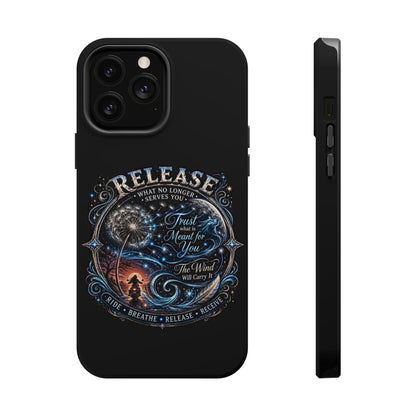 Release Inspirational Phone Case — Magnetic Impact-Resistant Case with 'Trust What You Cannot See' Design