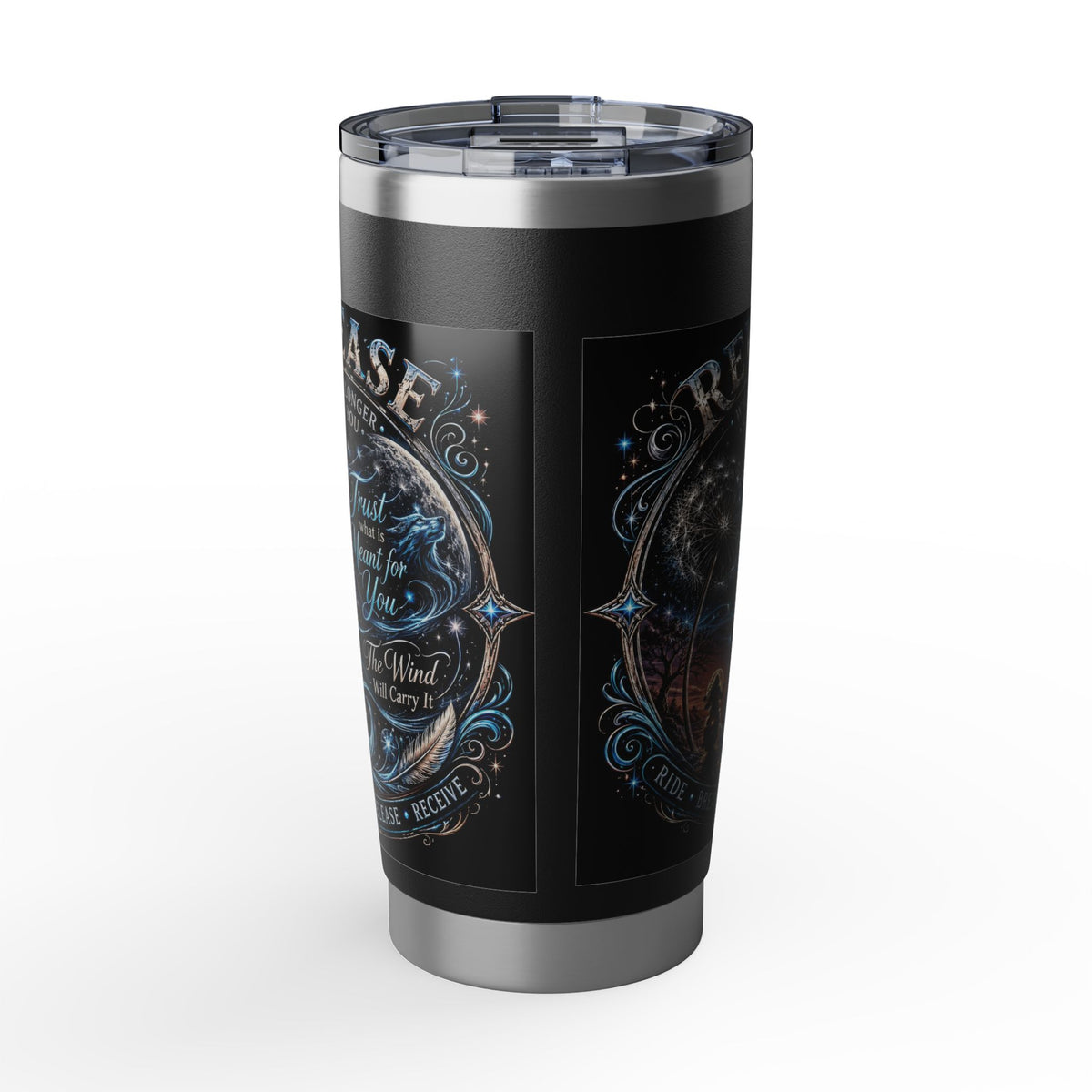 Release & Receive Ride, Breathe, Ride Free 20oz Tumbler