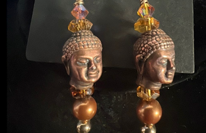 🕊️ Sacred Serenity Buddha Earrings – Peace, Prayer & Wisdom