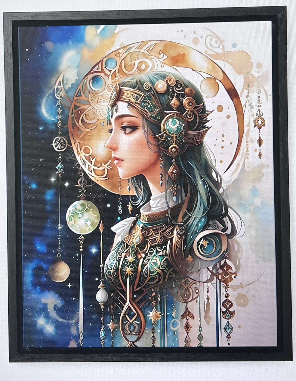 Celtic Home wall art, Home Decor, Fine artwork, Watercolor artwork , Moon Artwork,