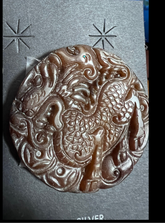 🐉  Dragon Keeper Carnelian Pendant – Sacred Fire Codes