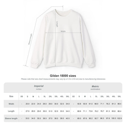 Release What You Can Crewneck Sweatshirt — Inspirational Dandelion Graphic