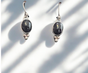 Raven Eye Onyx Earrings