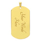 To My Husband - Engraved Dog Tag Keepsake