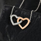 To My Loving Mom two of Hearts Necklace