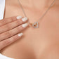 To My Loving Mom two of Hearts Necklace