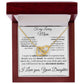 To My Loving Mom two of Hearts Necklace