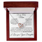 To My Loving Mom two of Hearts Necklace