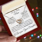 To My Loving Mom two of Hearts Necklace
