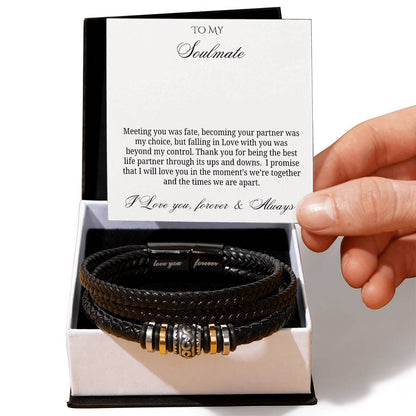 To My Soulmate to my beloved husband – Love & Fate Bracelet