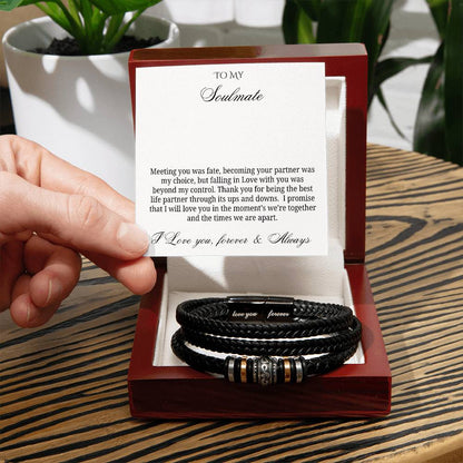 To My Soulmate to my beloved husband – Love & Fate Bracelet