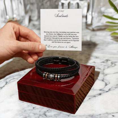 To My Soulmate to my beloved husband – Love & Fate Bracelet