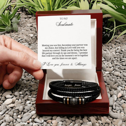 To My Soulmate to my beloved husband – Love & Fate Bracelet